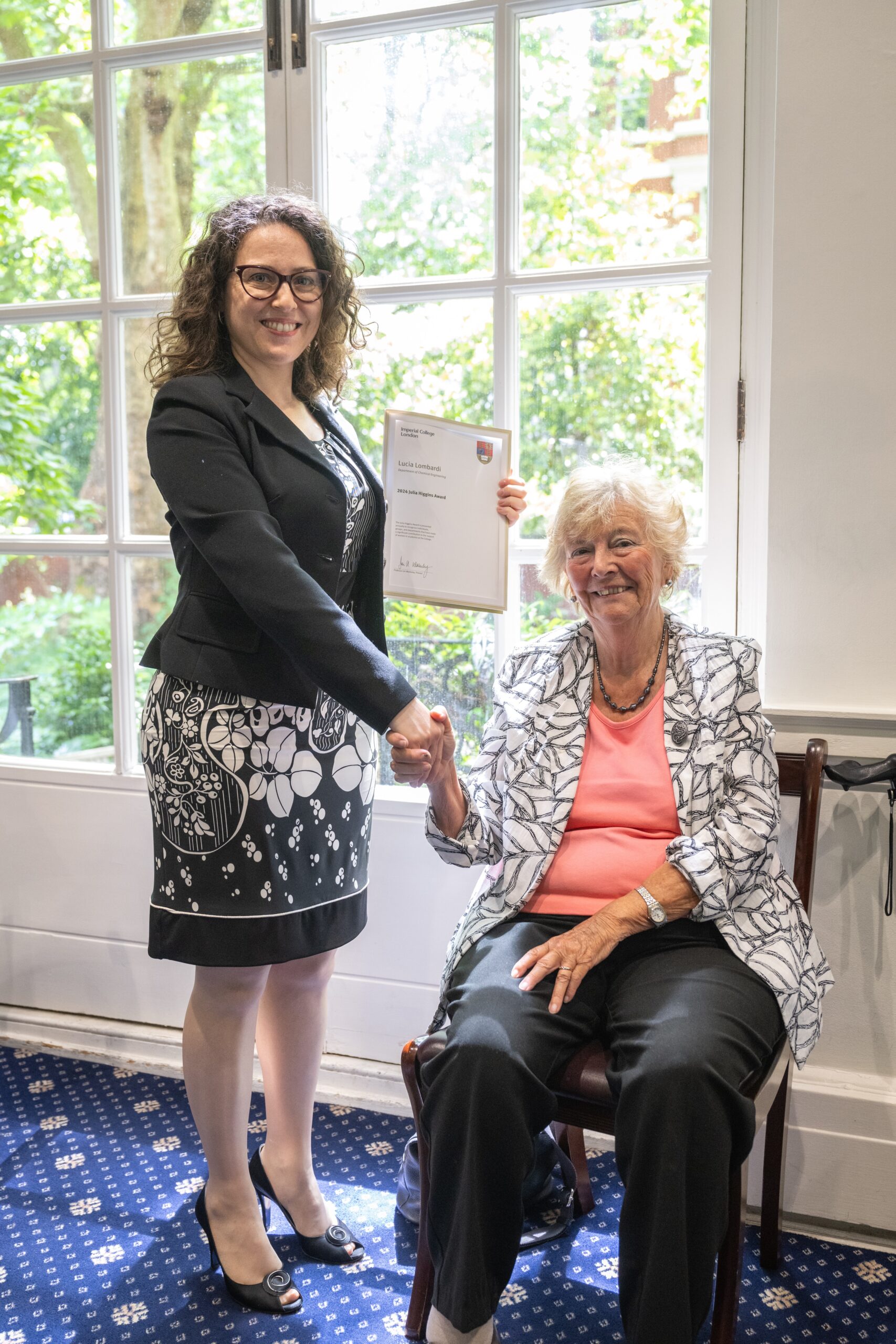 Lucia awarded the Julia Higgins Award at Imperial